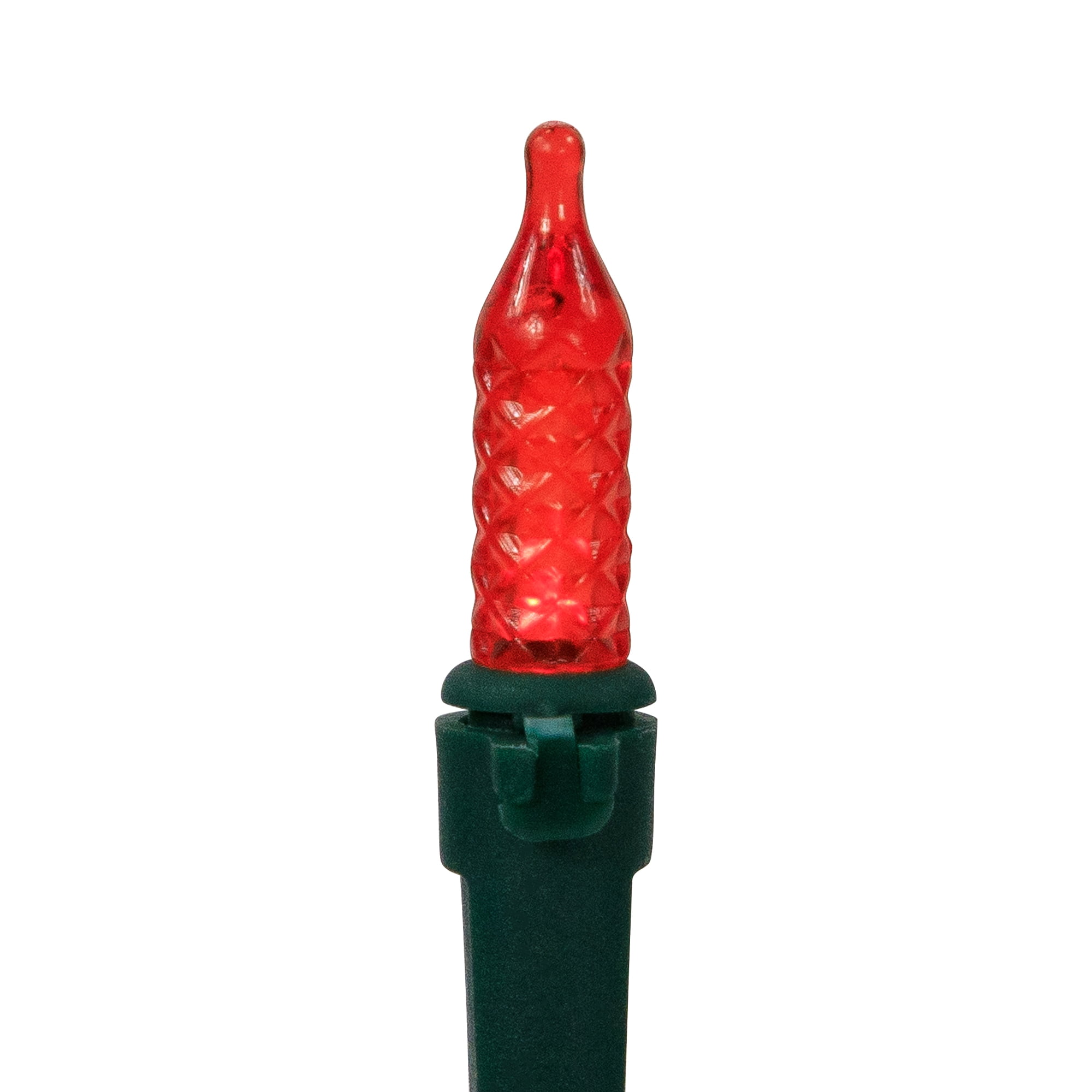 Northlight LED M5 Faceted Christmas Lights - Multicolor  - 15.75’ Green Wire - 50ct