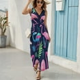 thumbnail image 6 of Flamingo Pattern Sleeveless Dress Woman Fashion Long Dresses Women's Summer Suit Dress 2025, 6 of 7