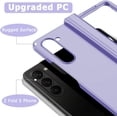 thumbnail image 6 of Compatible Samsung Galaxy Z Fold 5 Case {Hinge Protector},Luxury Ultra Thin Lightweight Hard PC Bumper Anti-Fall Shockproof Protection Hinge Case for Samsung Galaxy Z Fold 5 5G Phone Case Purple, 6 of 14