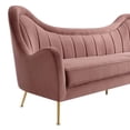 thumbnail image 3 of Sofa Couch, Pink, Velvet, Living Kitchen Cafe Bistro Hospitality Restaurant, Modern Contemporary Boutique HB34258, 3 of 9