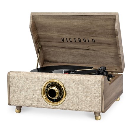 Victrola Highland Bluetooth Record Player - Farmhouse Walnut