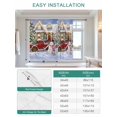 thumbnail image 6 of Christmas Snowman Tie Up Curtains for Windows 63 Inch Length Balloon Curtains Kitchen Adjustable Balloon Window Shade Xmas White Snowflake House Car Tie Up Valance Bathroom Curtain Window 52"x63", 6 of 6