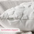 thumbnail image 2 of Juego de 2 fundas de almohada Mixweer Bow de 51 x 51 cm, color blanco crema, 2 of 7