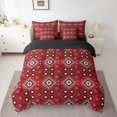 thumbnail image 2 of Manfei Hippie Geometric Aztec Twin Bedding Sets 7-Piece, Tribal Western Bohemian Bedding Comforter Set, Mandala Theme Reversible Sheet Sets, Breathable Home Decor, 2 of 7