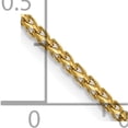 thumbnail image 5 of 14K Yellow Gold Jbsp's 1.4mm D/C Open Franco Chain (16 X 1.4) Made In Italy 7216-16, 5 of 5