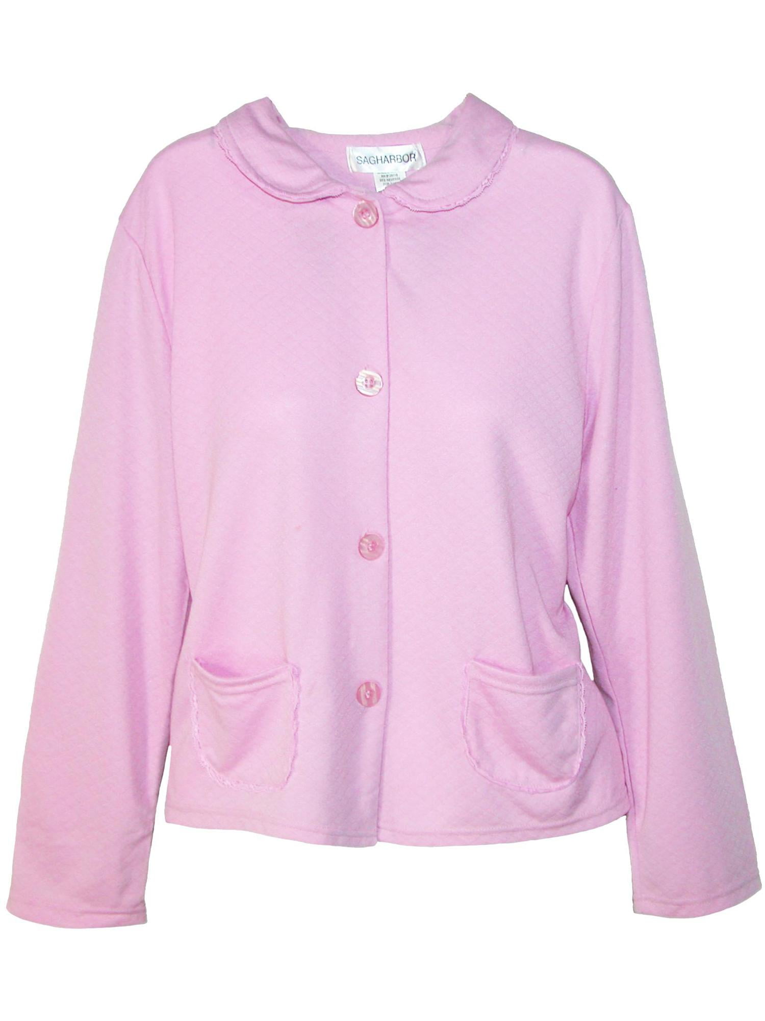 Sag Harbor Button Front Bed Coat Robe (Women's Plus)
