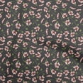 thumbnail image 1 of oneOone Rayon Gray Fabric Floral Retro Craft Projects Decor Fabric Printed By The Yard 56 Inch Wide, 1 of 5