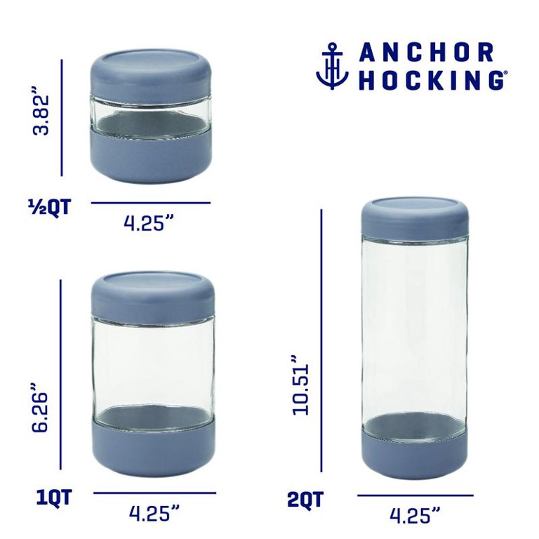 Anchor Hocking SecureLock Revolution Clear Glass Canister