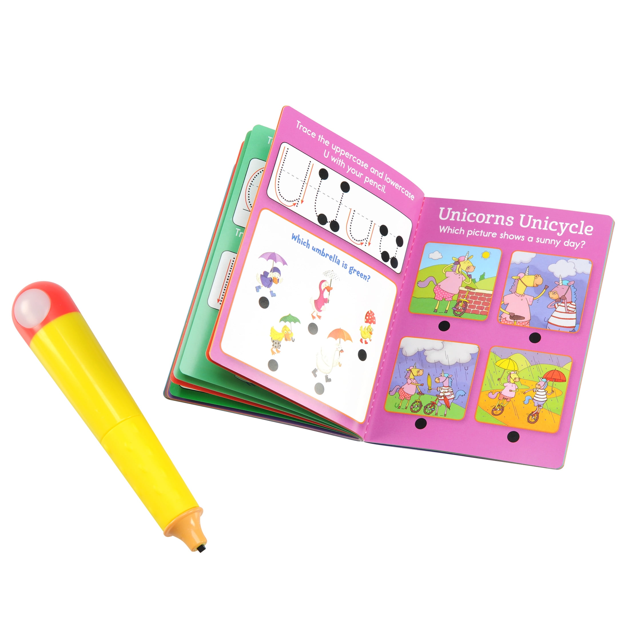 Educational Insights Hot Dots Jr. Learn My ABCs with Highlights Homeschool Learning Workbooks, 48 Early Learning Lessons, Interactive Pen Included, Ages 3+