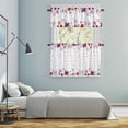 thumbnail image 5 of Red Blue Star 4th of July Kitchen Curtains Sets for Windows 36 Inch Length, Independence Day Fireworks Rod Pocket Window Treatments Tier Curtains and Valances Set for Bedroom/Bathroom, 5 of 8