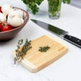 thumbnail image 2 of Compact Burnished Bamboo Cutting Board, 5x7 Inches, 2 of 5