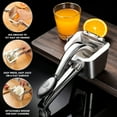 thumbnail image 5 of Gourmet Easy - Stainless Steel Lemon Squeezer, Heavy-Duty Orange Juicer, Durable Hand Press Citrus Juicer, Portable Lime Squeezer, Rust-Free, Easy to Clean, Ideal for Kitchen & Bar, 5 of 9
