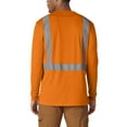 thumbnail image 5 of Genuine Dickies Men's Hi-Vis Workwear Long Sleeve Safety Tee with 3M Scotchlite Reflective Taping, 5 of 7