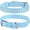 Light Blue, variant on 1Pack Adjustable Dog Real Split Leather Studded Pet Dog Collar, Durable Doggy Collars for Small Medium Large Dogs