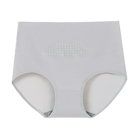 

Women s Underwear Panties Seamless Flower Print High-waist Lace Intimates（Gray L）