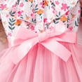 thumbnail image 4 of Staki Girls Long Sleeve Dress Girls Dresses Toddler Winter Long Sleeve Party Tulle Dresses for Girls(Pink,5-6 Years), 4 of 7