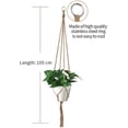 thumbnail image 3 of Macrame Planta Colgante, Macrame Maceta Colgante Interior Cuerda Colgante Planta Cuerda De Algodón Sólido para Balcón Jardín Decoración Interior Exterior Cesta Maceta, 89cm, 105cm, 5 Piezas Xemadio YQ-1565, 3 of 7