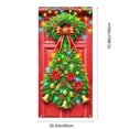 thumbnail image 3 of PALIFEUR Christmas Wreaths for Front Door, 35"x73" Christmas Wreath with Xmas Snowman, Red Poinsettias Christmas Wreath, Christmas Door Wreath for Indoor Outdoor Decoration, 3 of 6