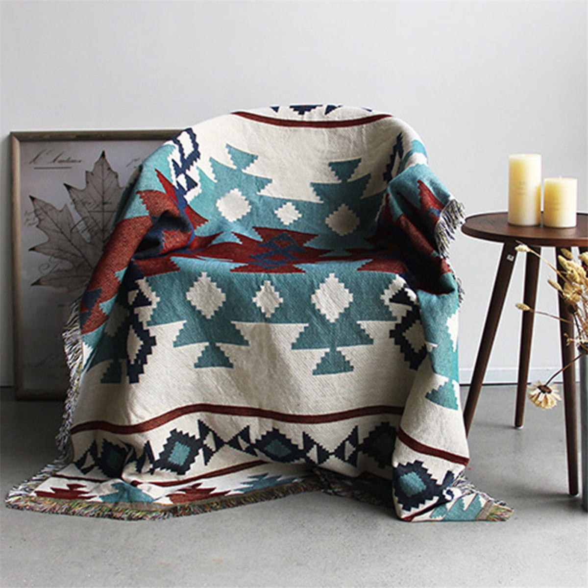 59X47 Geometric Tribal Ethnic Aztec Navajo Blanket Throw Rugs Mat Sofa Art Bohemian Walmart Canada