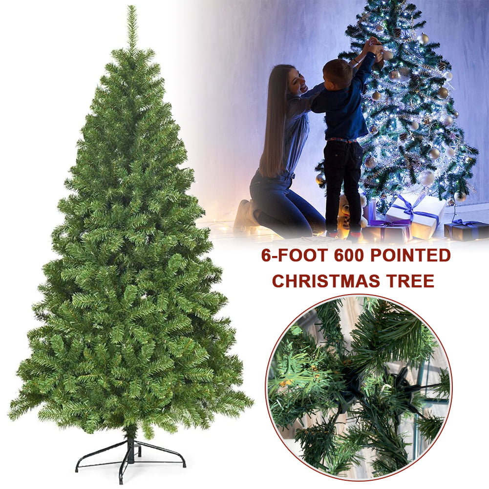 4/5/6 Feet Tall Christmas Tree W/Stand Holiday Season Indoor Outdoor Green 