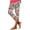 Pink, variant on Womens Summer Floral Capris Buttery Soft Capri Leggings High Waisted Stretch Yoga Running Pants Lightweight Casual Milk Silk Legging Clearance Sale of Today Green XXL