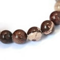 thumbnail image 2 of 5 Strand Natural Zebra Jasper Round Bead Strands 8~8.5mm Hole: 1mm 45~47pcs/strand 15 inch, 2 of 4