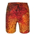 thumbnail image 4 of Kdxio Autumn Leaf Pattern Mens Casual Shorts - Drawstring Summer Beach Sports Shorts for Men, 4 of 9