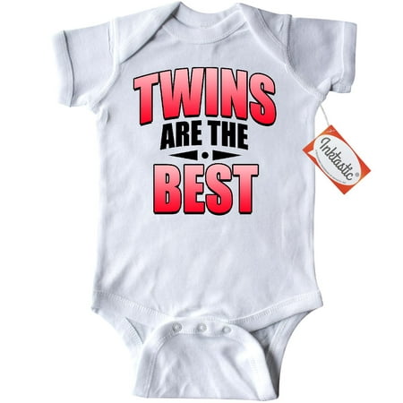 Inktastic Twins Are The Best Infant Creeper Baby Bodysuit Children Twin Twinsies Sibling Siblings Sister Brother Bro Sis Cute Adorable Gift