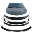 thumbnail image 2 of Ikon Motorsports Compatible with 16-18 Chevrolet Camaro SS Model Only AC Style Front Bumper Lip Black PU, 2 of 8