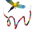 thumbnail image 2 of Colorful Round Wooden Beads Balls Climbing Spiral The Cage Yinane Juguetes de jaula de pájaros, 2 of 8