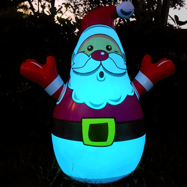 Cbcbtwo 31.5 Inch Christmas Inflatables Santa, Funny Blow Up Christmas