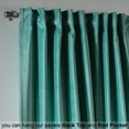 thumbnail image 4 of 3S Brother's Solid Luxury Matte Velvet Soft Curtains Set of 2 Panels Hanging Back Tap & Rod Pocket Home Décor Bedroom Kitchen Office Windows Room Darkering ( Powder Blue-52"x108"), 4 of 6