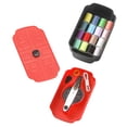 thumbnail image 3 of Juego de costura multifuncional para el hogar, portátil, para viajes, herramientas para hacer bricolaje, caja de almacenamiento de agujas, rojo Yuarrent HA001391-02B, 3 of 6