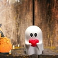thumbnail image 5 of Halloween Ghost Figurine Decor, Cute Heart Ghost Halloween Decorations, Resin Spooky Ghost Statue Decor for Indoor Bedroom & Office Desk, 5 of 9