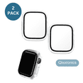 thumbnail image 2 of 2-Pack Qixxronics Clear Case with Built-in Tempered Glass Screen Protector Compatible with Apple Watch Series 1 / 2 / 3 [42mm], 2 of 5