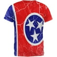 thumbnail image 2 of Tennessee Vintage Distressed State Flag All Over Mens T Shirt Multi MD, 2 of 2