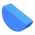 thumbnail image 4 of Bloque de semicircular antideslizante y portátil, bloque de equilibrio de para entrenamiento, gimnasio en casa, deportes de interior y Azul, 4 of 8