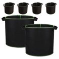 thumbnail image 1 of BESTYASH 6Ud Bolsas De Plantación Negro En Tela No Tejida Para Cultivo De Plantas En Balcones Y Huertos, 1 of 8