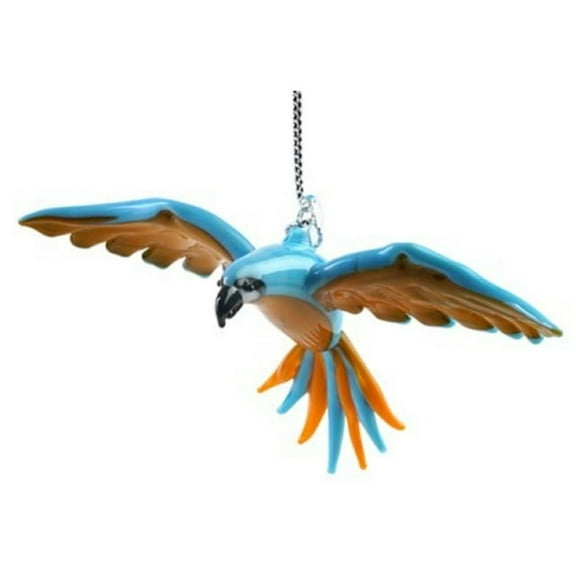 Dynasty Gallery 26953 Glass Flying Macaw Hanging Ornament 3.5 Inches