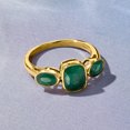 thumbnail image 4 of Ross-Simons 2.80 ct. t.w. Emerald 3-Stone Ring in 18kt Gold Over Sterling, Women's, Adult, 4 of 6