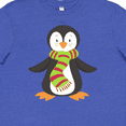 thumbnail image 4 of Inktastic Cute Penguin, Little Penguin, Penguin with Scarf Youth T-Shirt, 4 of 5