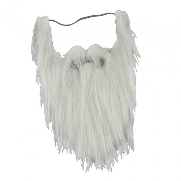Barba de Papá Noel, accesorios para barba falsa, barba de franela, bigotes falsos, vestido elegante para actuación festiva, decoración para fiesta de