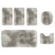 thumbnail image 2 of Mixed Color Bath Mats 6 Set Whole Room Bath Rugs 6 Pcs Toilet Mats Soft Water Absorption Non Slip Thick Washable Easy To Dry Dark, 2 of 7