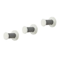 TRIXIE XXL Plush & Sisal Cover Cat Perch, 3 Piece Set, Gray