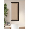 thumbnail image 3 of Kate and Laurel Framed Fabric Pinboard 18 x 42, Black Scalloped Edge Printed Linen Decorative Bulletin Board for Use as a Vision Board or Wall Organization, Bethany Black Frame, 3 of 8