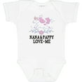 thumbnail image 3 of Inktastic Nana and Pappy Love Me Grandchild Unicorn Girls Baby Bodysuit, 3 of 5