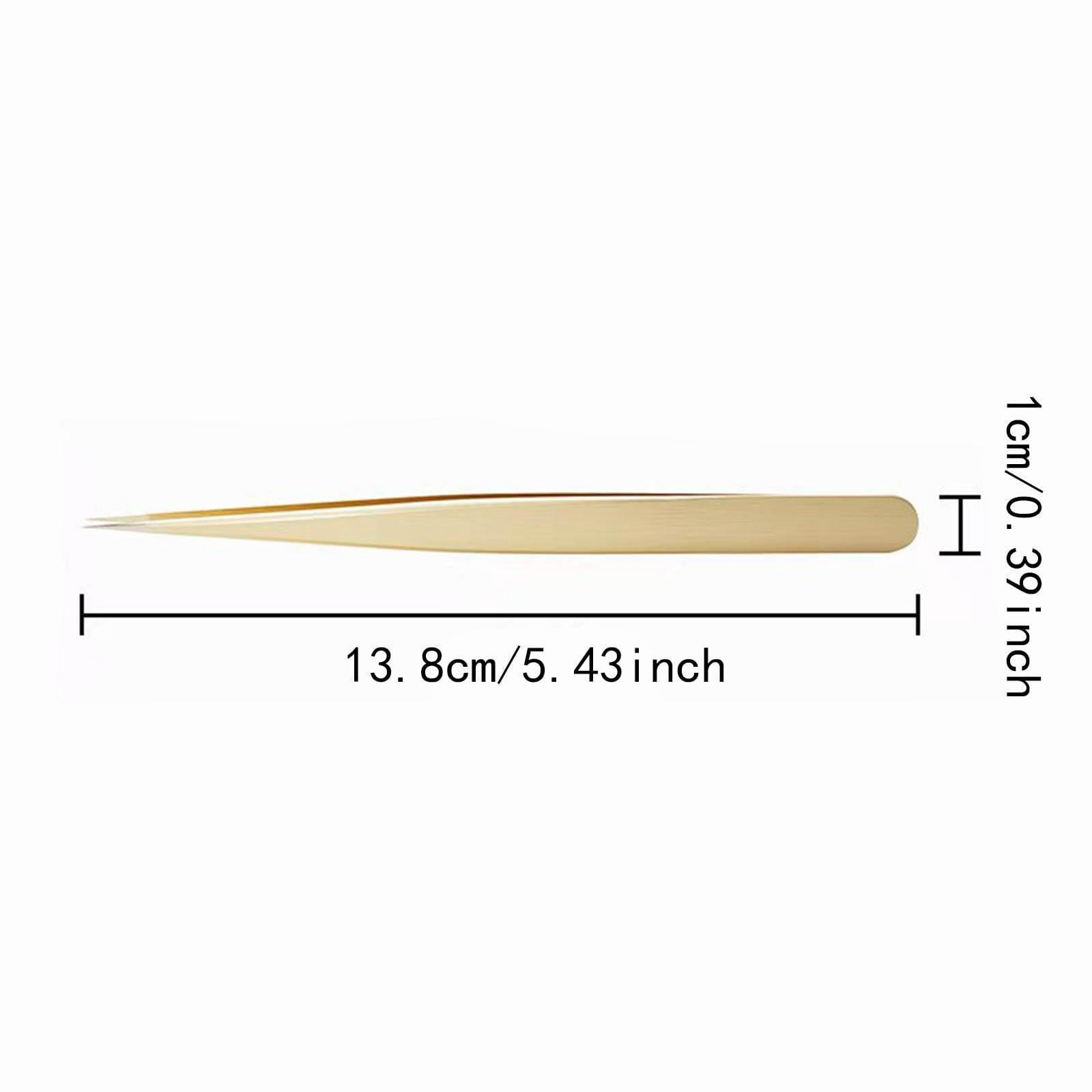 Milageto Accuracy Tweezer Pointed Tweezer Practical Lightweight Versatile Watch Repair Tool for Scratch-sensitive Components Soldering