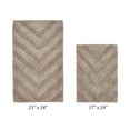 thumbnail image 3 of Better Trends 2 Piece Bathroom Rug Set 100% Cotton Extra Soft Tufted Bath Rug Water Absorbent Non-Slip Bath Mat Machine Washable (Beige) Hugo Collection, 3 of 6