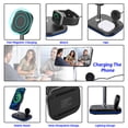 thumbnail image 6 of Super Joy 3-in-1 Magnetic Wireless Charger, Wireless Charging Station Stand with 18W Adapter for iPhone iWatch AirPods Black, 6 of 8