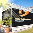 thumbnail image 4 of NAWAY 6'X10' 200GSM HDPE Mesh Sun Shade Canopy with Grommets,90% UV Protection Outdoor Screen,Black, 4 of 7